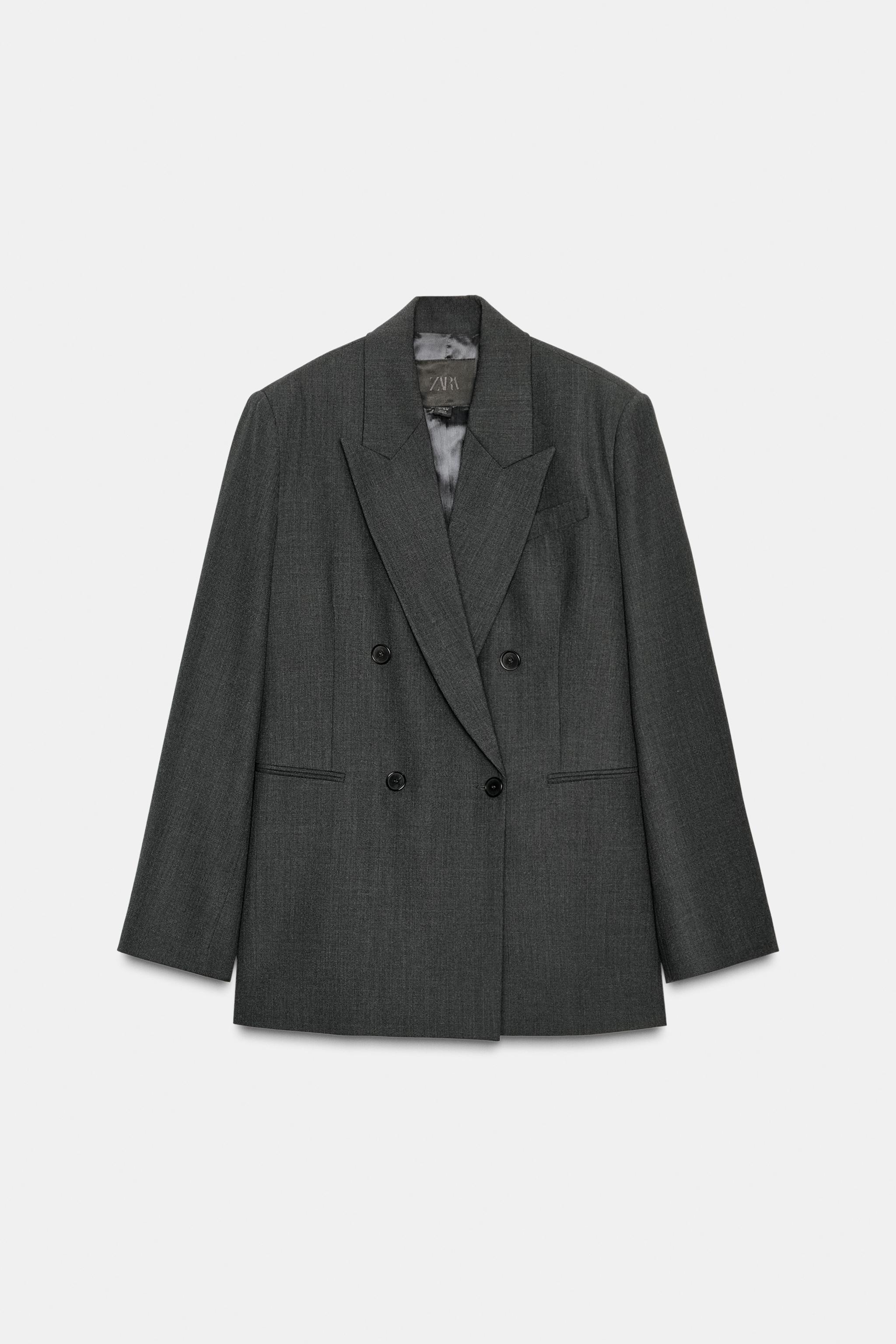 OVERSIZED WOOL BLEND BLAZER ZW COLLECTION LIMITED EDITION